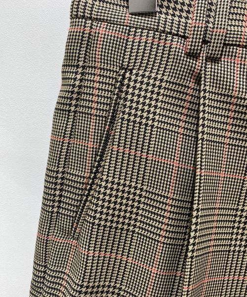 Maison Margiela（メゾンマルジェラ）Maison Margiela (メゾンマルジェラ) チェック柄ハーフパンツ ブラウン サイズ:38の古着・服飾アイテム
