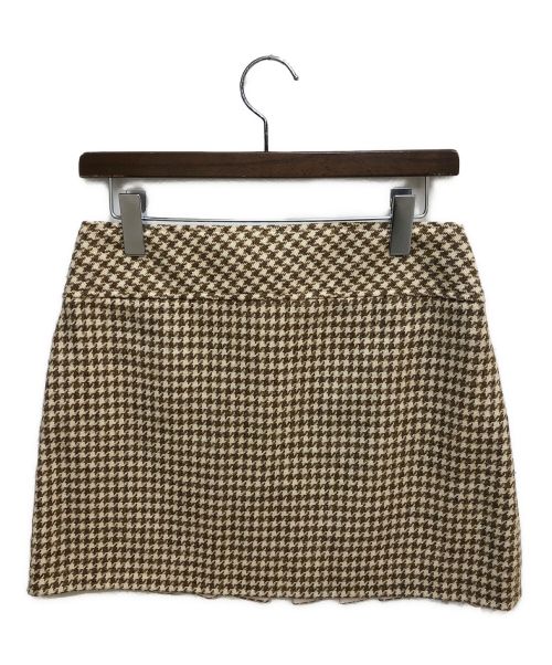 GUCCI（グッチ）GUCCI (グッチ) ミニスカート ブラウン サイズ:40の古着・服飾アイテム
