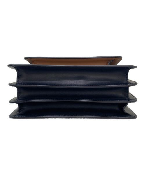 MARNI（マルニ）MARNI (マルニ) トランクミディアムレザーバッグ ブラック×ホワイト×ブラウン サイズ:Mediumの古着・服飾アイテム