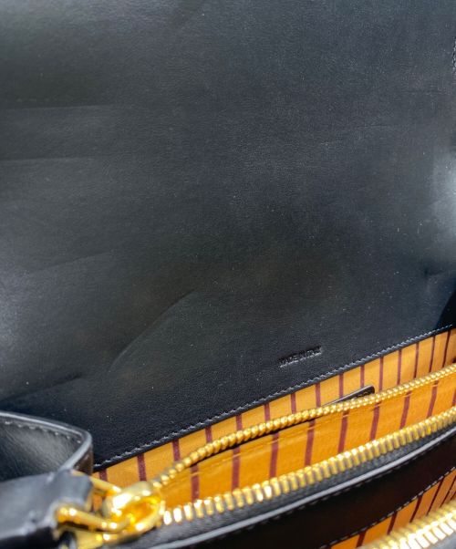 MARNI（マルニ）MARNI (マルニ) トランクミディアムレザーバッグ ブラック×ホワイト×ブラウン サイズ:Mediumの古着・服飾アイテム