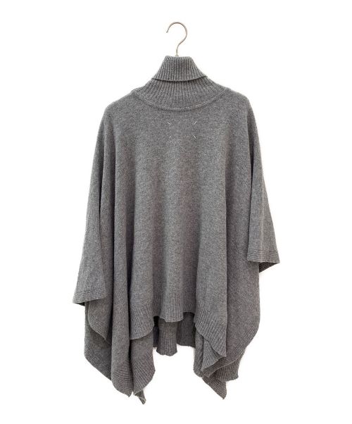 Maison Margiela（メゾンマルジェラ）Maison Margiela (メゾンマルジェラ) ニットポンチョ グレー サイズ:Sの古着・服飾アイテム