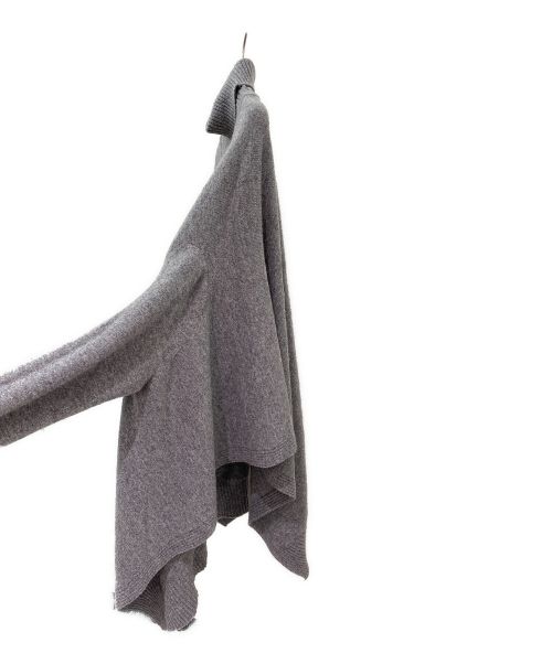 Maison Margiela（メゾンマルジェラ）Maison Margiela (メゾンマルジェラ) ニットポンチョ グレー サイズ:Sの古着・服飾アイテム