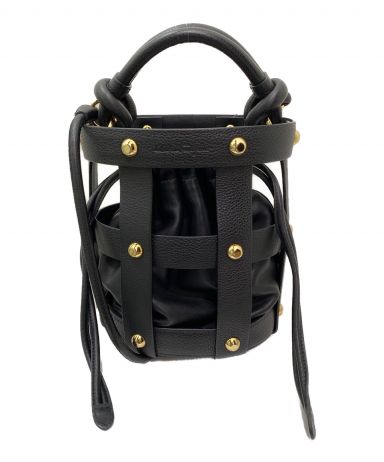 未使用・保管品　Ferragamo Cage Bag フェラガモ ケージバッグ Salvatore Ferragamo - 未使用・保管品 Ferragamo Cage Bag フェラガモ