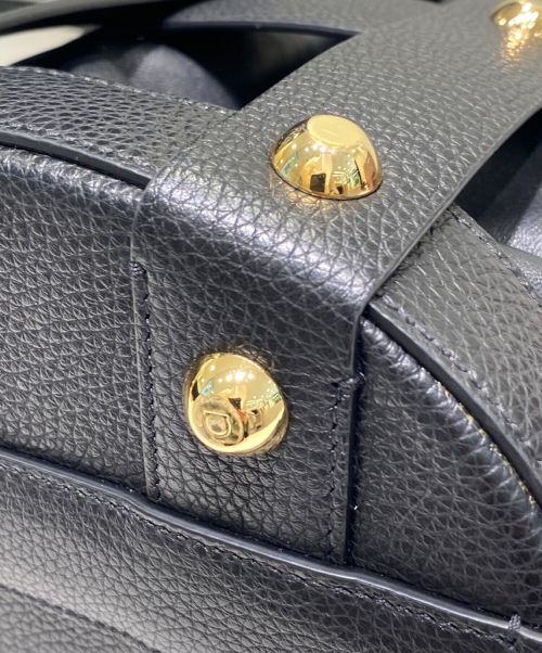 Salvatore Ferragamo（サルヴァトーレ フェラガモ）Salvatore Ferragamo (サルヴァトーレ フェラガモ) FERRAGAMO CAGE BAG ブラックの古着・服飾アイテム