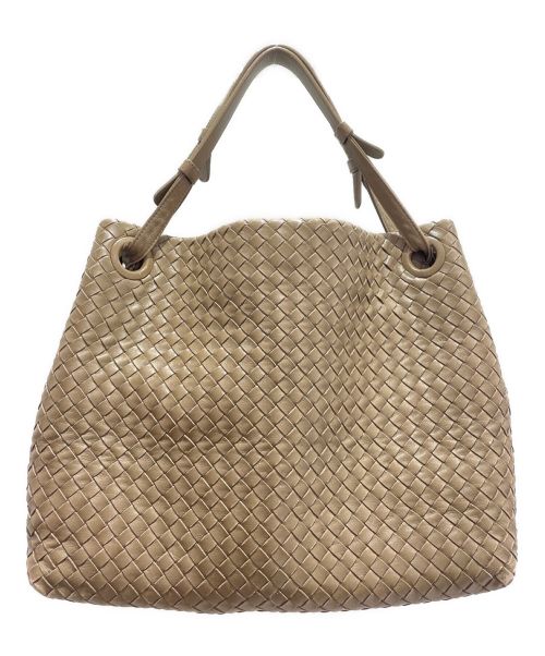 BOTTEGA VENETA（ボッテガベネタ）BOTTEGA VENETA (ボッテガベネタ) イントレチャートセミショルダーバッグ モカベージュ サイズ:-の古着・服飾アイテム