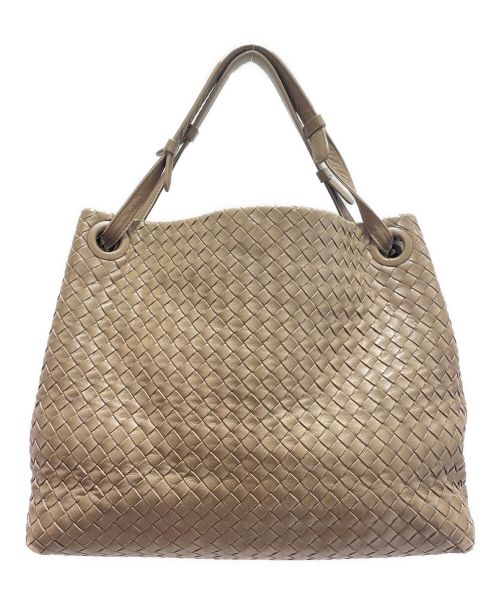 BOTTEGA VENETA（ボッテガベネタ）BOTTEGA VENETA (ボッテガベネタ) イントレチャートセミショルダーバッグ モカベージュ サイズ:-の古着・服飾アイテム
