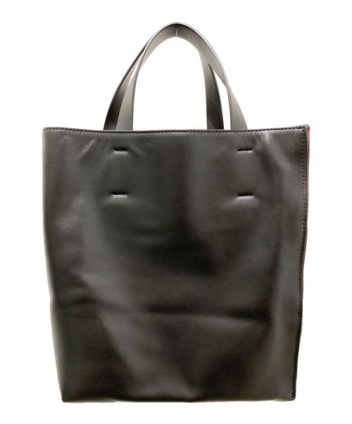 MARNI（マルニ）MARNI (マルニ) パテッドトートバッグ エンジ×ブラックの古着・服飾アイテム