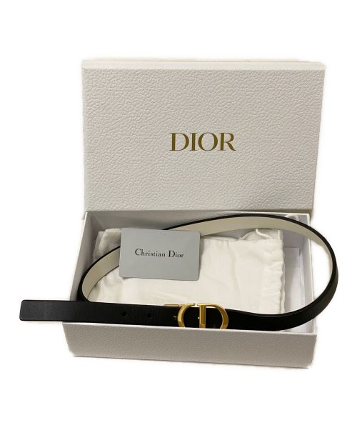 Dior（ディオール）Dior (ディオール) 30 MONTAIGNEリバーシブルベルト ブラック サイズ:75の古着・服飾アイテム