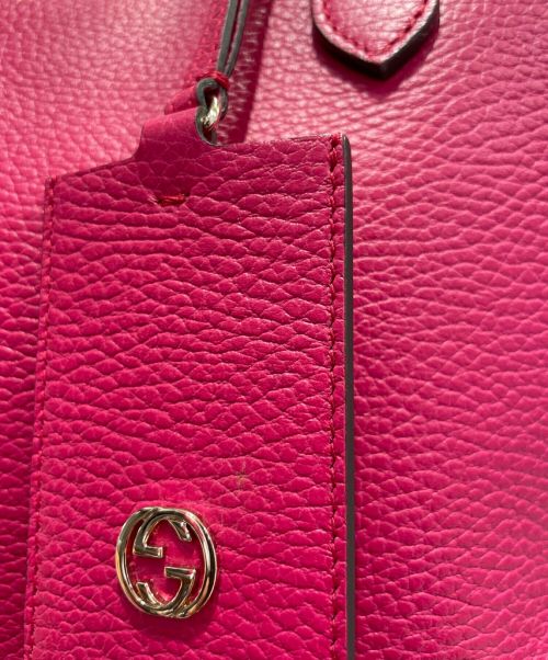 GUCCI（グッチ）GUCCI (グッチ) スウィングトートバッグ ショッキングピンク サイズ:-の古着・服飾アイテム