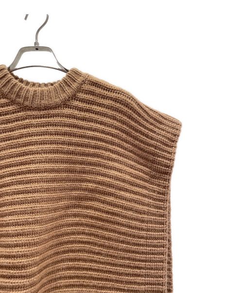 CELINE（セリーヌ）CELINE (セリーヌ) ノースリーブニット ブラウン サイズ:Sの古着・服飾アイテム