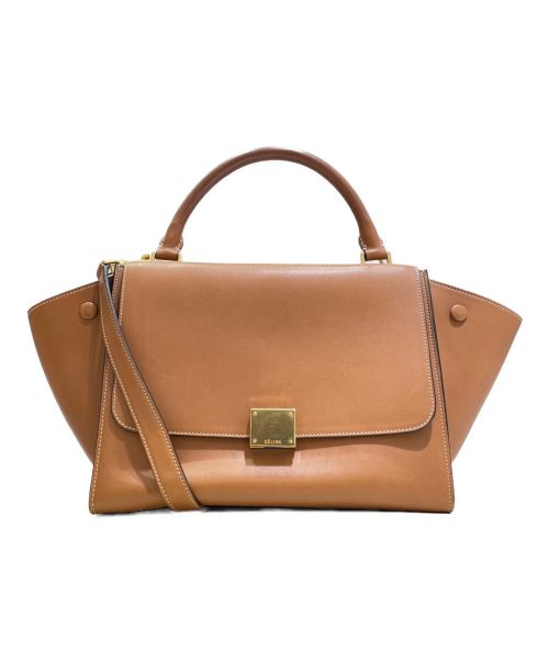 CELINE（セリーヌ）CELINE (セリーヌ) トラペーズスモール ブラウン サイズ:スモールの古着・服飾アイテム