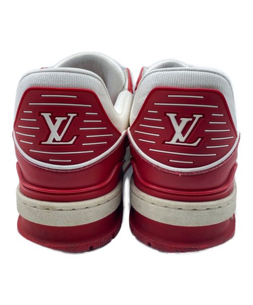 LOUIS VUITTON（ルイ ヴィトン）LOUIS VUITTON (ルイ ヴィトン) LVトレイナーライン ローカットスニーカー レッド サイズ:7の古着・服飾アイテム