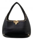 VALENTINOヴァレンティノ）の古着「ROCKSTUD SMALL HOBO」｜ブラック