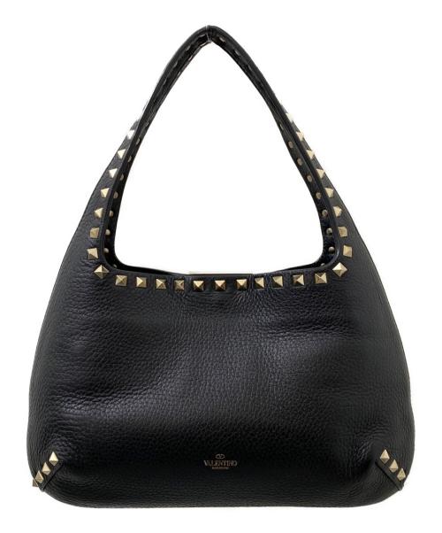 VALENTINO（ヴァレンティノ）VALENTINO (ヴァレンティノ) ROCKSTUD SMALL HOBO ブラックの古着・服飾アイテム