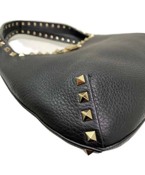 VALENTINO（ヴァレンティノ）VALENTINO (ヴァレンティノ) ROCKSTUD SMALL HOBO ブラックの古着・服飾アイテム
