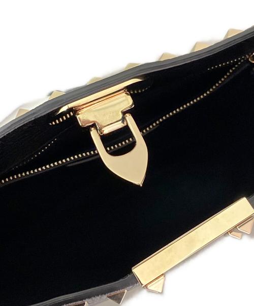 VALENTINO（ヴァレンティノ）VALENTINO (ヴァレンティノ) ROCKSTUD SMALL HOBO ブラックの古着・服飾アイテム