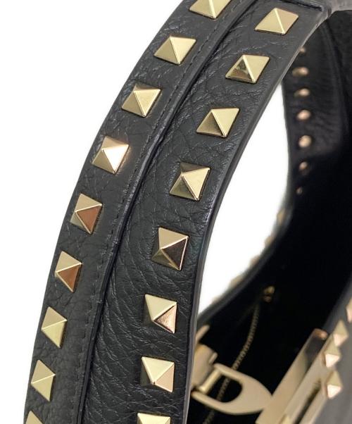 VALENTINO（ヴァレンティノ）VALENTINO (ヴァレンティノ) ROCKSTUD SMALL HOBO ブラックの古着・服飾アイテム