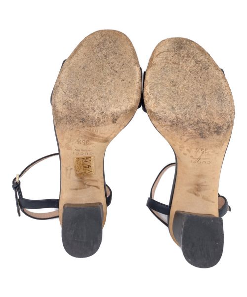 GUCCI（グッチ）GUCCI (グッチ) ホースビットサンダル ブラック サイズ:35 1/2の古着・服飾アイテム