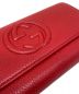 中古・古着 GUCCI (グッチ) インターロッキングG 長財布 レッド：34800円