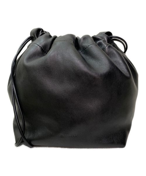 JIL SANDER（ジルサンダー）JIL SANDER (ジルサンダー) ドローストリングバッグ ブラックの古着・服飾アイテム
