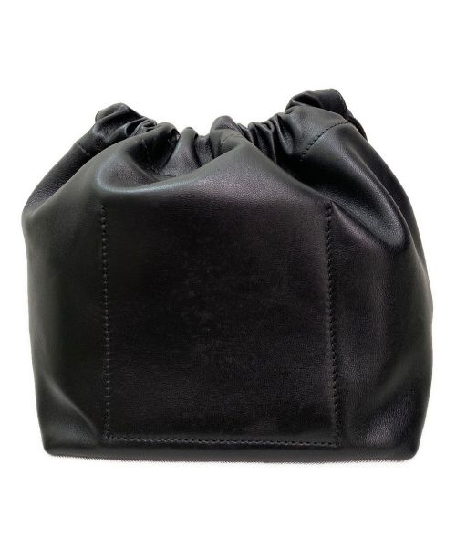 JIL SANDER（ジルサンダー）JIL SANDER (ジルサンダー) ドローストリングバッグ ブラックの古着・服飾アイテム