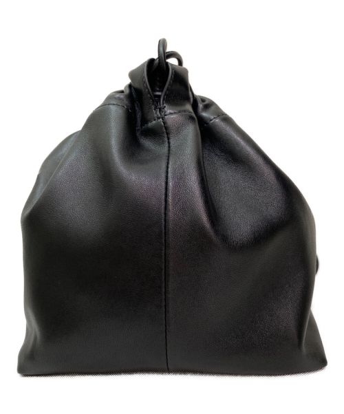 JIL SANDER（ジルサンダー）JIL SANDER (ジルサンダー) ドローストリングバッグ ブラックの古着・服飾アイテム