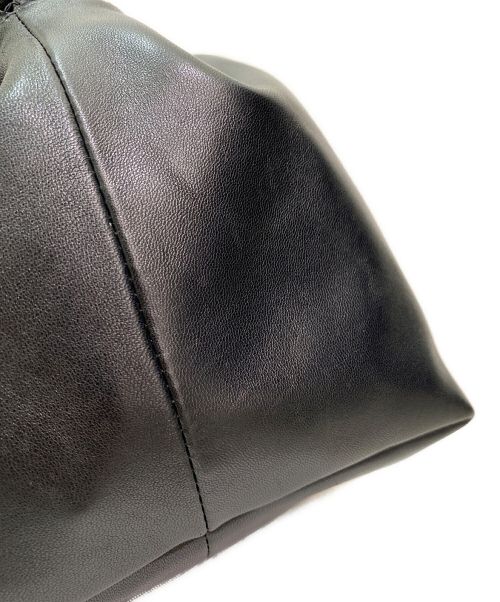 JIL SANDER（ジルサンダー）JIL SANDER (ジルサンダー) ドローストリングバッグ ブラックの古着・服飾アイテム
