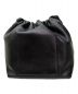 JIL SANDER (ジルサンダー) ドローストリングバッグ ブラック：44800円