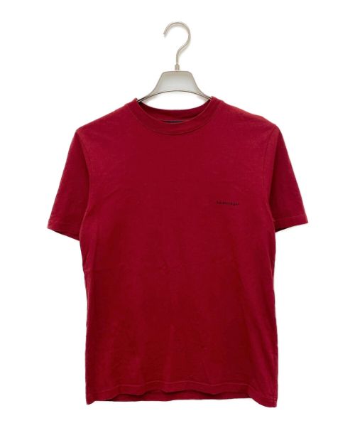 BALENCIAGA（バレンシアガ）BALENCIAGA (バレンシアガ) ロゴTシャツ バーガンディー サイズ:XXSの古着・服飾アイテム