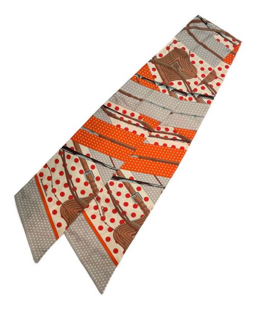 HERMES（エルメス）HERMES (エルメス) マキシツイリー オレンジ×ベージュ 未使用品の古着・服飾アイテム