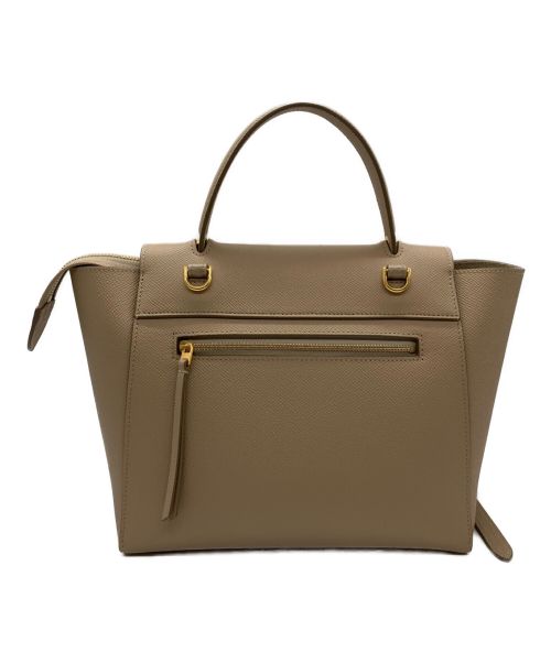 CELINE（セリーヌ）CELINE (セリーヌ) マイクロ ベルトバッグ ライトトープの古着・服飾アイテム