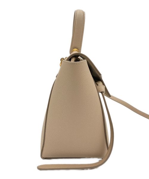CELINE（セリーヌ）CELINE (セリーヌ) マイクロ ベルトバッグ ライトトープの古着・服飾アイテム