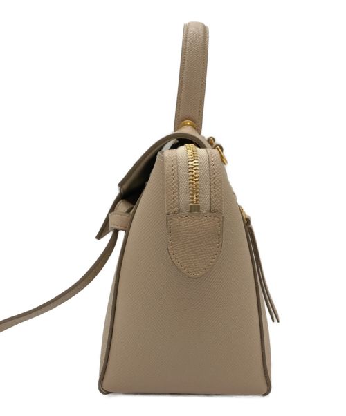CELINE（セリーヌ）CELINE (セリーヌ) マイクロ ベルトバッグ ライトトープの古着・服飾アイテム