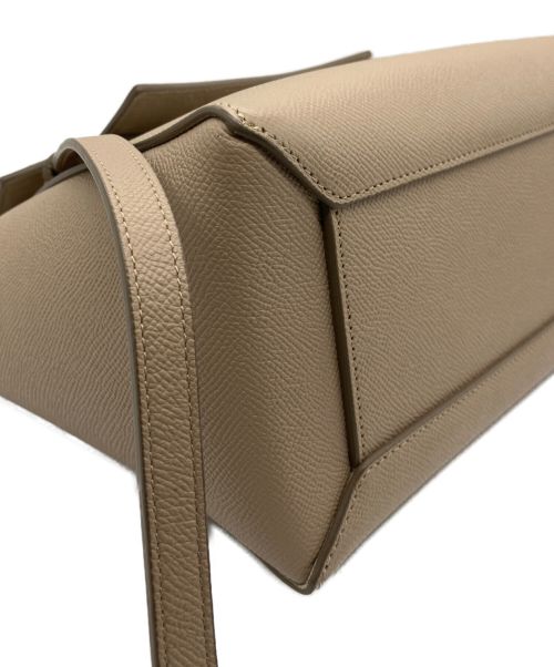 CELINE（セリーヌ）CELINE (セリーヌ) マイクロ ベルトバッグ ライトトープの古着・服飾アイテム