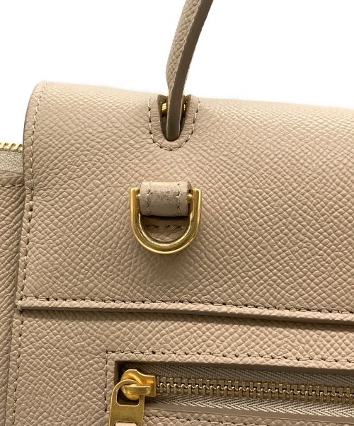 CELINE（セリーヌ）CELINE (セリーヌ) マイクロ ベルトバッグ ライトトープの古着・服飾アイテム