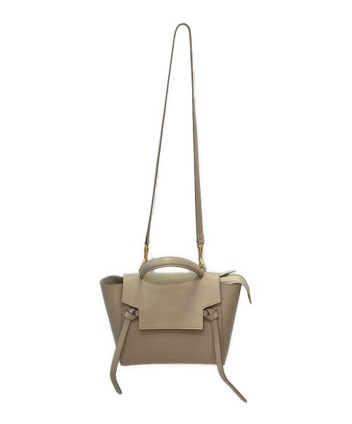 CELINE（セリーヌ）CELINE (セリーヌ) マイクロ ベルトバッグ ライトトープの古着・服飾アイテム
