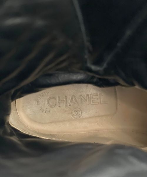 CHANEL（シャネル）CHANEL (シャネル) ココマークエンジニアブーツ ブラック サイズ:37の古着・服飾アイテム