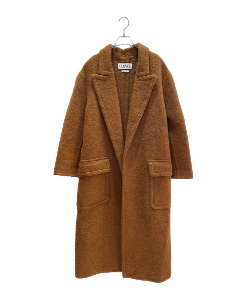 LOEWE（ロエベ）LOEWE (ロエベ) モヘヤロングチェスターコート ブラウン サイズ:32の古着・服飾アイテム
