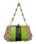 GUCCI (グッチ) バンブーチェーンハンドバッグ ベージュ×グリーン サイズ:-：198000円