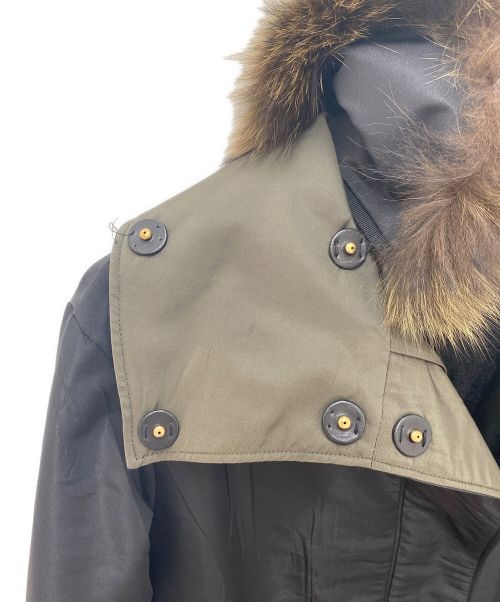 PRADA（プラダ）PRADA (プラダ) インナー付ファーコート ブラック サイズ:38の古着・服飾アイテム