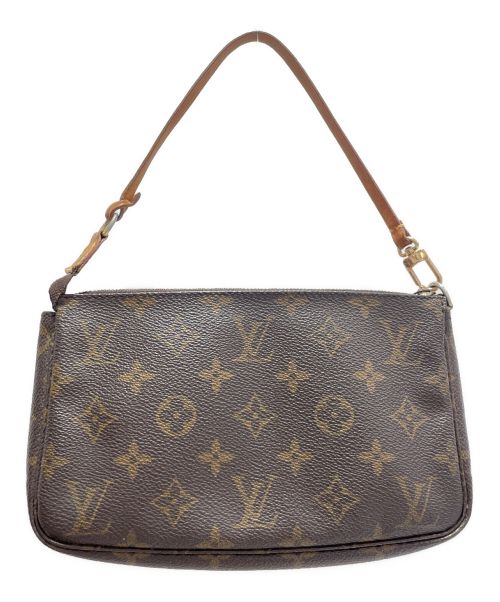 LOUIS VUITTON（ルイ ヴィトン）LOUIS VUITTON (ルイ ヴィトン) プレオウンド ポシェット アクセソワール ハンドバッグ ブラウンの古着・服飾アイテム