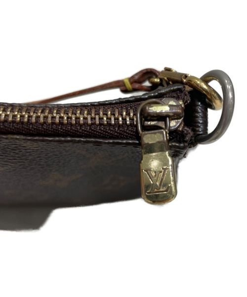 LOUIS VUITTON（ルイ ヴィトン）LOUIS VUITTON (ルイ ヴィトン) プレオウンド ポシェット アクセソワール ハンドバッグ ブラウンの古着・服飾アイテム