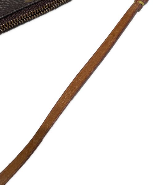 LOUIS VUITTON（ルイ ヴィトン）LOUIS VUITTON (ルイ ヴィトン) プレオウンド ポシェット アクセソワール ハンドバッグ ブラウンの古着・服飾アイテム