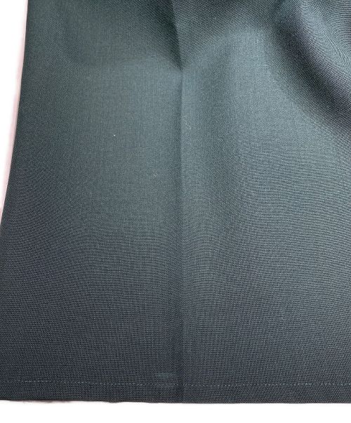 ENFOLD（エンフォルド）ENFOLD (エンフォルド) CENTER-PRESS WIDE TROUSERS グリーン サイズ:38 未使用品の古着・服飾アイテム