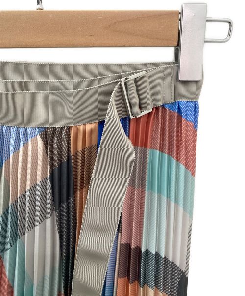 sacai（サカイ）sacai (サカイ) プレイドスカーフプリーツスカート マルチカラー サイズ:1の古着・服飾アイテム