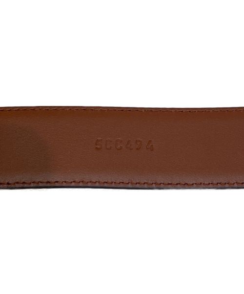MIU MIU（ミュウミュウ）MIU MIU (ミュウミュウ) レザーベルト ブラウン サイズ:2の古着・服飾アイテム