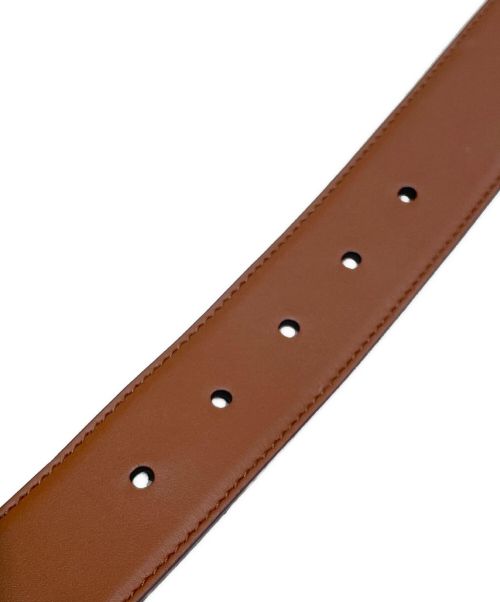 MIU MIU（ミュウミュウ）MIU MIU (ミュウミュウ) レザーベルト ブラウン サイズ:2の古着・服飾アイテム