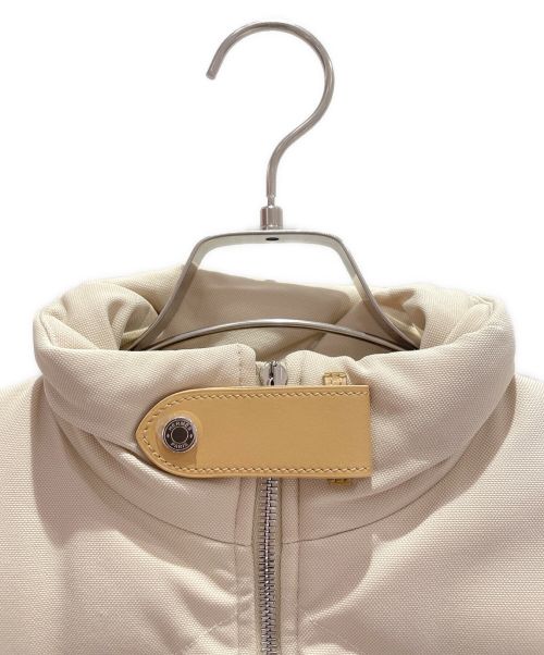HERMES（エルメス）HERMES (エルメス) ロングダウンベスト アイボリー サイズ:34の古着・服飾アイテム
