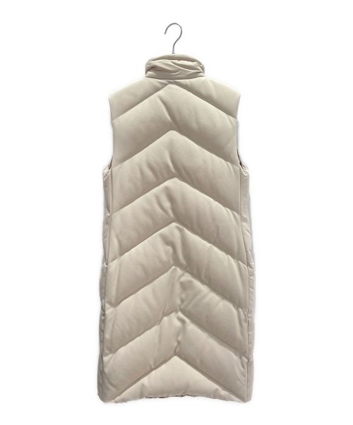 HERMES（エルメス）HERMES (エルメス) ロングダウンベスト アイボリー サイズ:34の古着・服飾アイテム