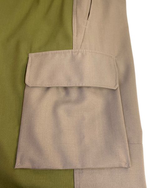 MARNI（マルニ）MARNI (マルニ) 22SS バイカラーカーゴパンツ オリーブ サイズ:48の古着・服飾アイテム